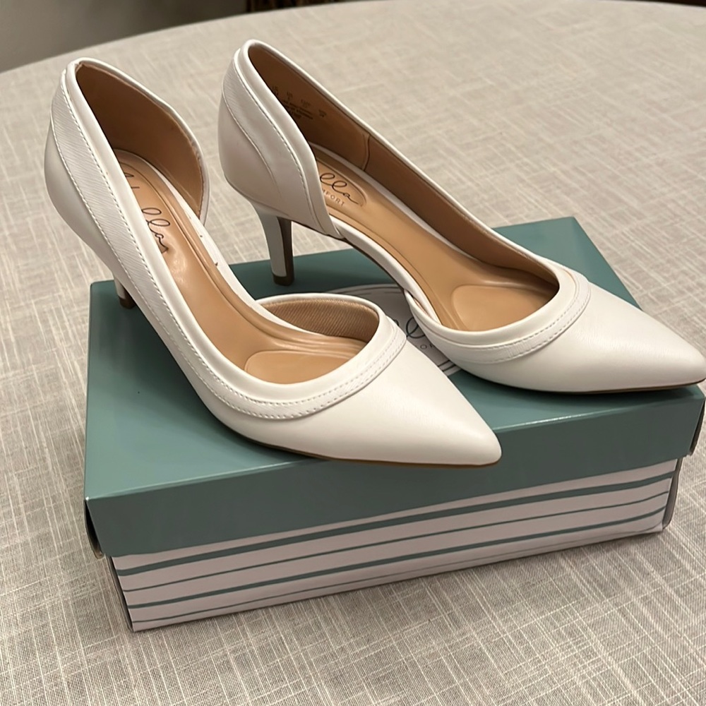Abella Shenna D’orsay Pump White
